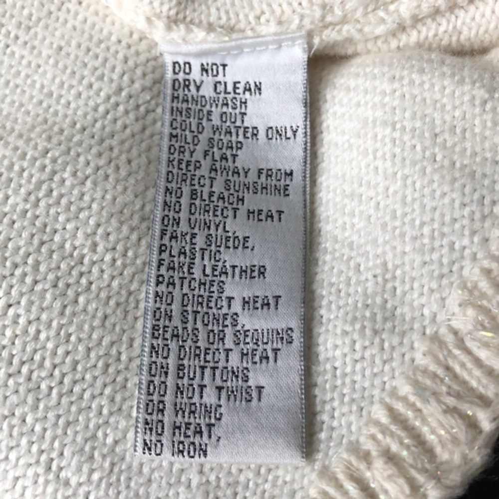 Michael Simon NY Vntg ivory embellished cardigan - Picture 8 of 8